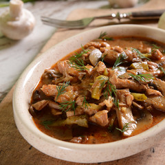 Beef stroganoff