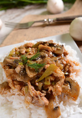 Beef stroganoff