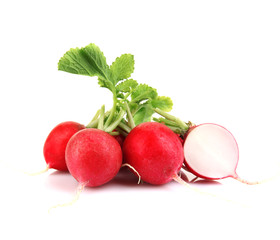 Fresh red radish isolated on white © Africa Studio