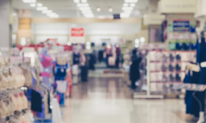 Abstract background of Department store interior , shallow depth of focus...