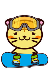 スノーボードの動物シリーズ