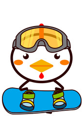 スノーボードの動物シリーズ