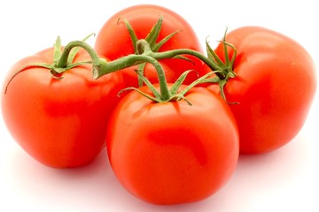 Fresh Red Tomatoes With Stem