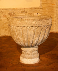 Toledo - Romanic baptistery of San Roman church