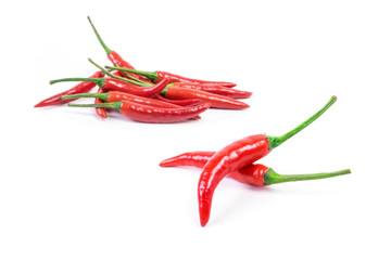 Red chili pepper isolated on a white background