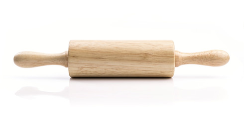Rolling pin isolated on white