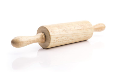 Rolling pin isolated on white