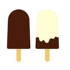 Ice cream stick chocolate set