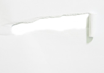 Hole in the paper sheet