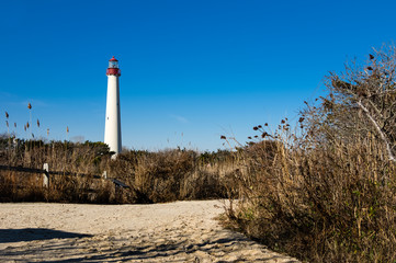 Obraz premium Lighthouse Boardwalk