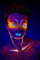 close up uv portrait