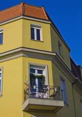 Beautiful yellow house