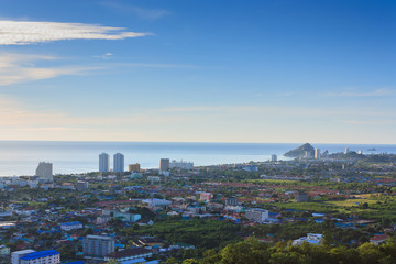 Naklejka premium huahin cityscape