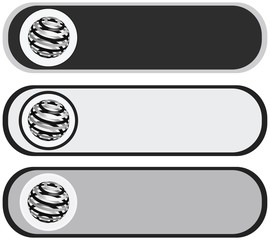 vector abstract web button