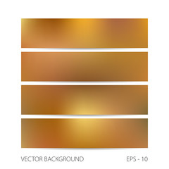Fototapeta premium Four autumn banners with blurred background