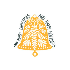 Merry Christmas and Happy New year card