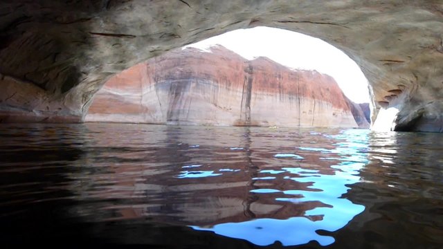 Lost Eden Lake Powell small yellow kayak in the background
