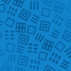 Fototapeta premium Blue Abstract Squares Background 