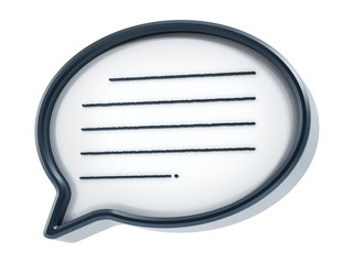 Blank speech balloon