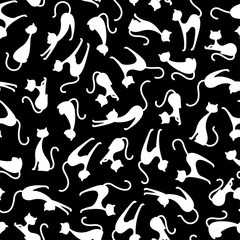 可愛いネコをパターンに