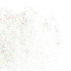 Colorful explosion of confetti.  Colorful grainy texture vector.