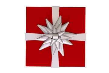 Christmas present with bow