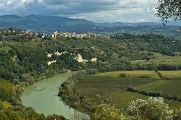 Ansa del Tevere, Riserva Naturale Tevere Farfa, Roma , Italia