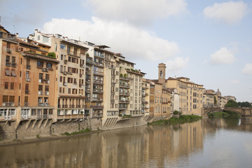 Fototapeta na wymiar Ponte Santa Trinita Bridge, Florence
