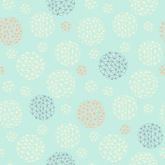 vector seamless pattern of playful geometric shapes
