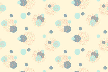 vector seamless pattern of playful polka dots