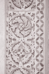 Design on Facade of Cathedral Church in Pisa; Italy