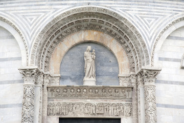 Cathedral Church Baptistry in Pisa; Italy