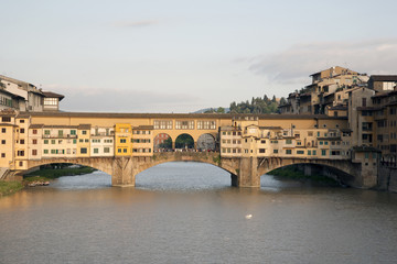 Obraz premium Ponte Vecchio Bridge and the River Arno, Florence