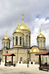 Fototapeta na wymiar Russian orthodox cathedral, Jerusalem