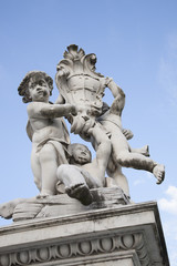 Fototapeta na wymiar Fountain with Angels - Fontana dei Putti, Pisa