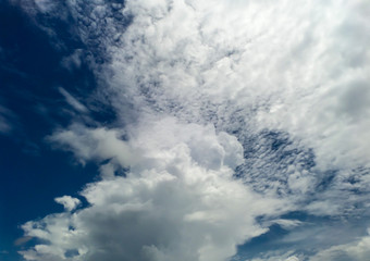 White cloud blue sky