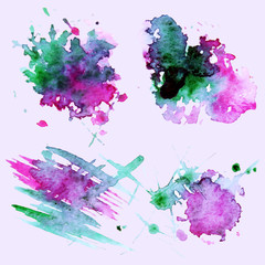 Hand drawn watercolor background.