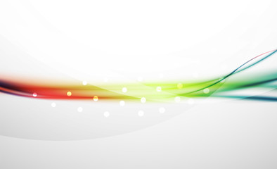 Colorful wave line, abstract background with light and shadow