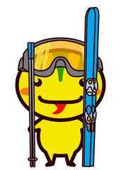 スキーの動物シリーズ