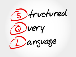 SQL - Structured Query Language, acronym concept