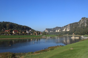 Elbtal in Rathen (Sächsische Schweiz)