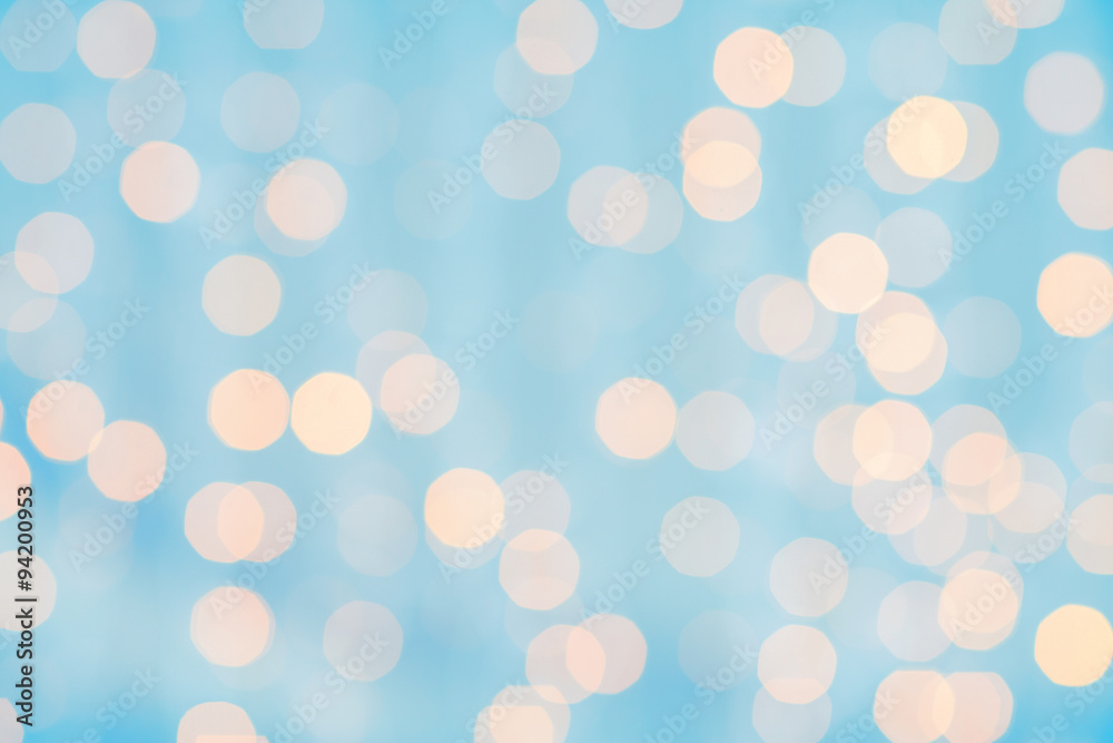 Wall mural blurred background with bokeh lights