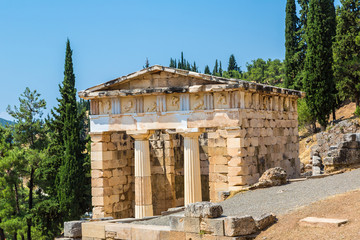 The Athenian treasury in Delphi