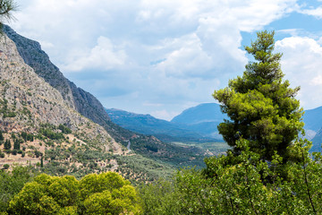 Valley of Amphissa in Greece
