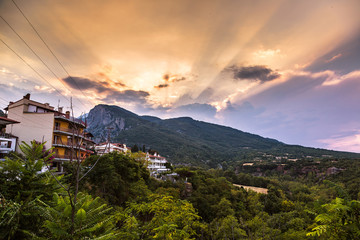 Mount Olympus in Greece