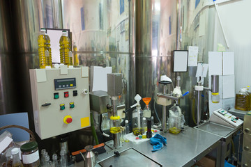 Small olive oil factory,