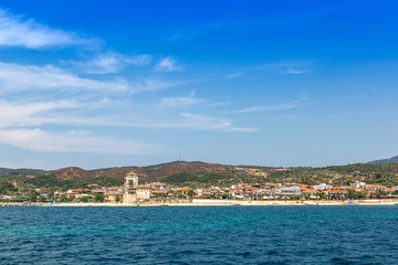 Ouranoupolis tower in Chalkidiki