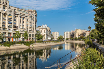 Dambovita river in Bucharest