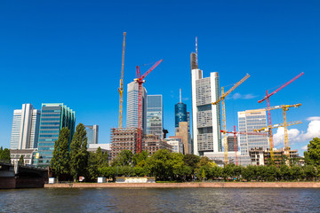 Obraz premium Financial district in Frankfurt