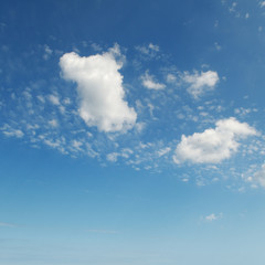 white fluffy clouds